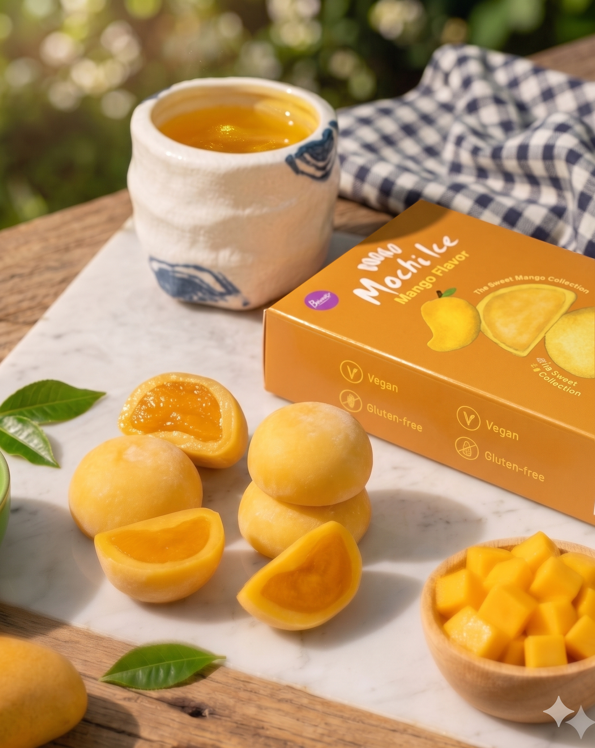 Orange mochi ice flavors